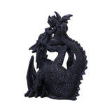 Black Drakaina and Baby Dragon Figurine