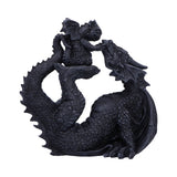 Black Drakaina and Baby Dragon Figurine