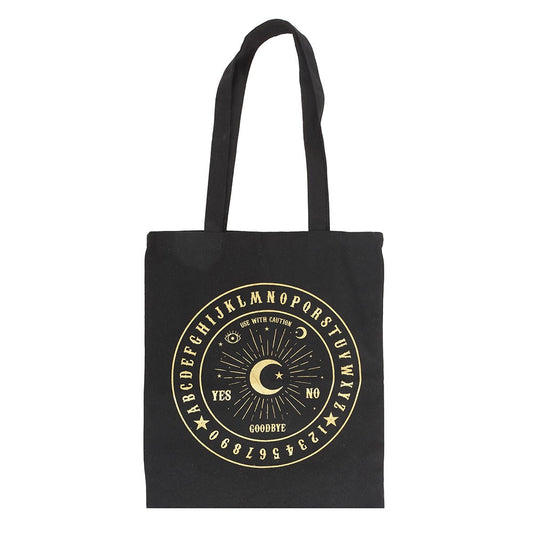 Black & Gold Ouija Board Tote Bag