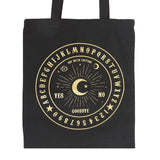 Black & Gold Ouija Board Tote Bag