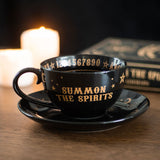 Black Ouija Board Teacup and Saucer