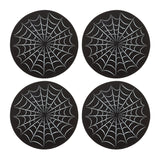 Black Spiderweb Coaster Set