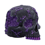 Black and Purple Rose Geode Skull
