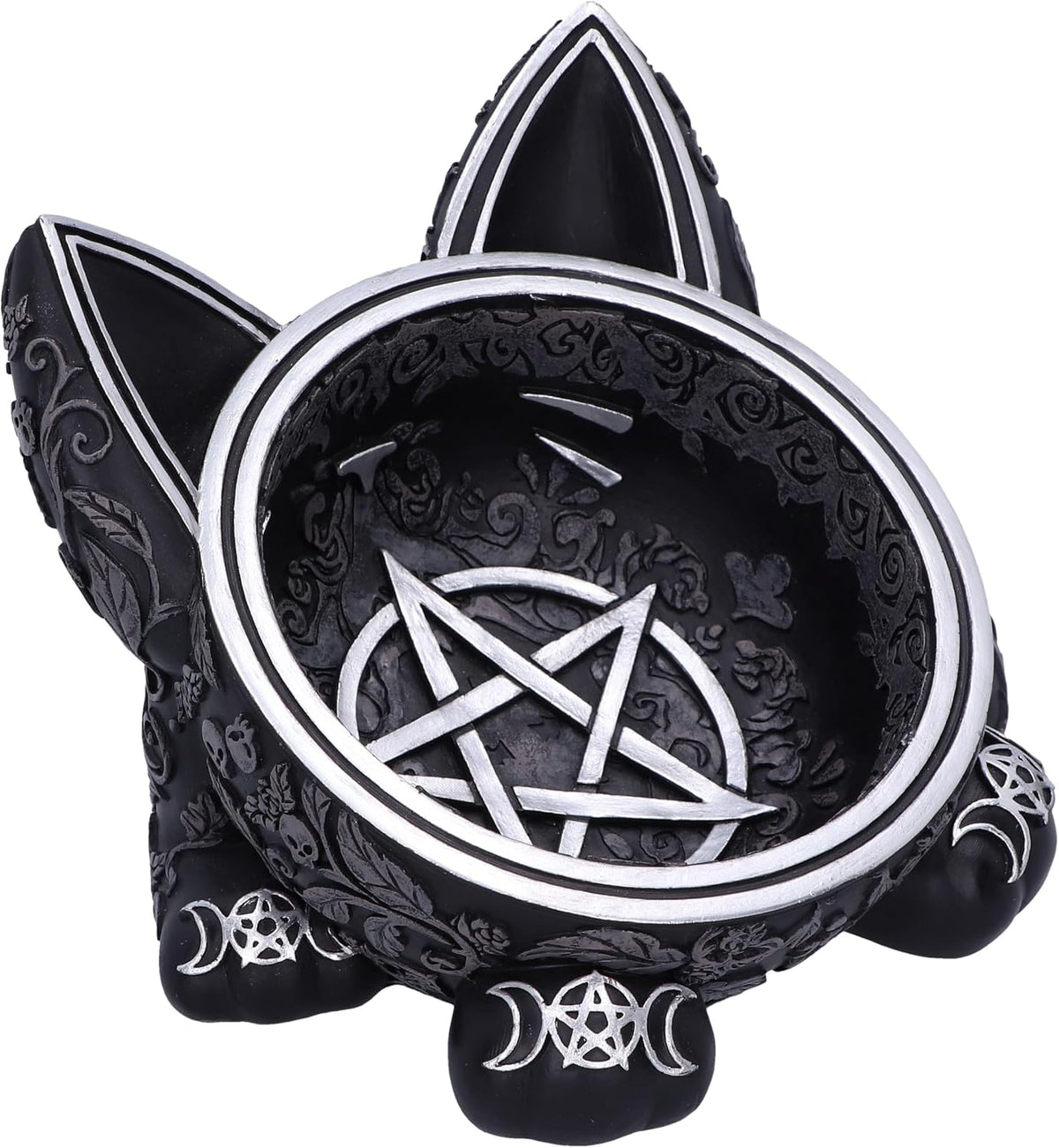 Black Cat Magic witchy trinket bowl