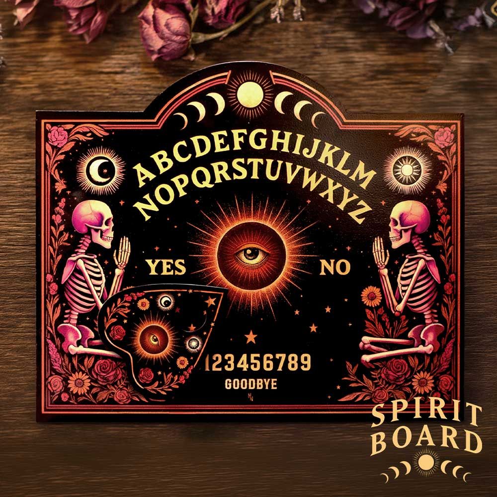 Bloom Ouija Board gothic wooden spirit board