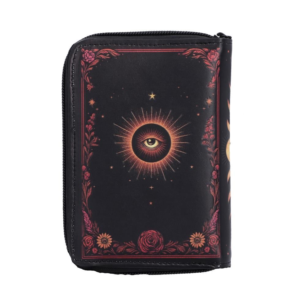Bloom Ouija Board gothic purse with skeleton spirit board design back design