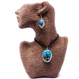 Blue Flower Jewellery Set