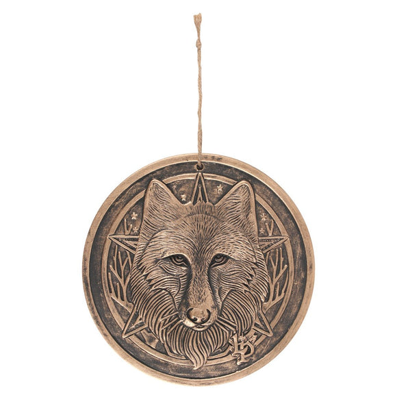 Terracotta Wolf 'Wild One' Plaque By Lisa Parker
