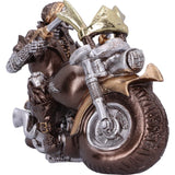 Bronze Full Throttle Motorbike Figurine