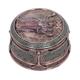 Bronze Maiden Mother Crone Trinket Box