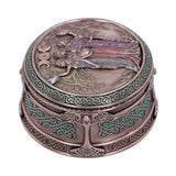 Bronze Maiden Mother Crone Trinket Box