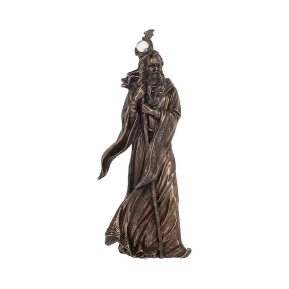 Bronze Wizard Merlin Figurine
