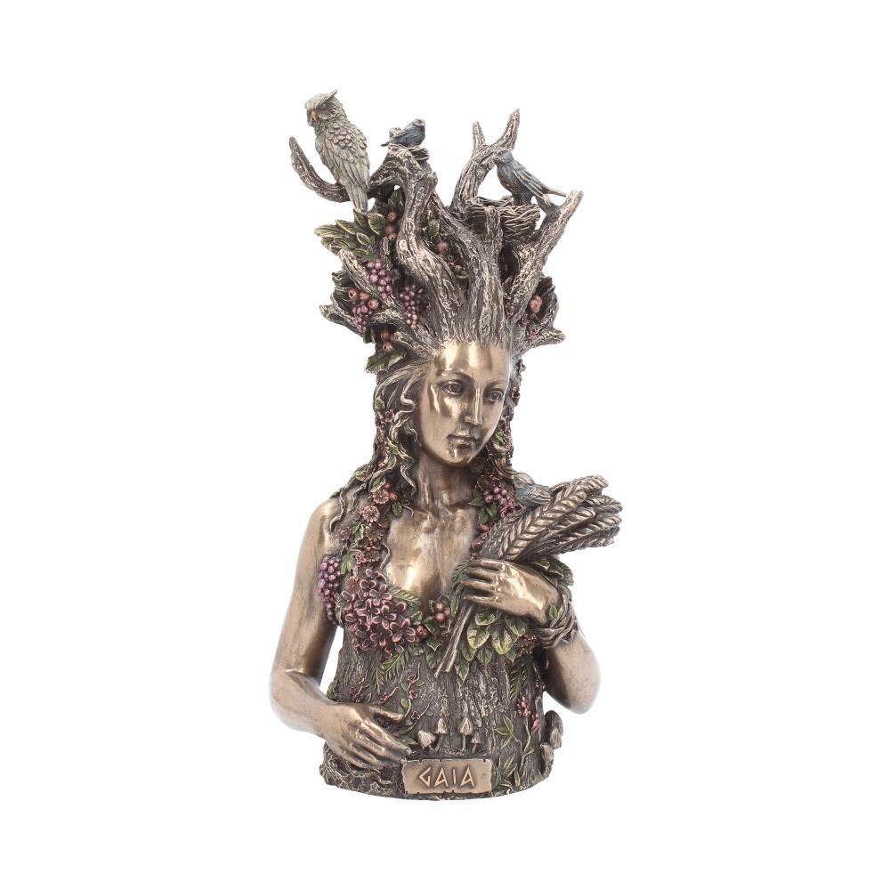 Bronzed Mother Earth Gaia Bust