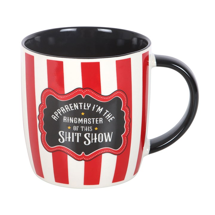 370ml red striped Ringmaster mug