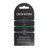 Set of 3 Coven Sisters Pentagram Bracelets