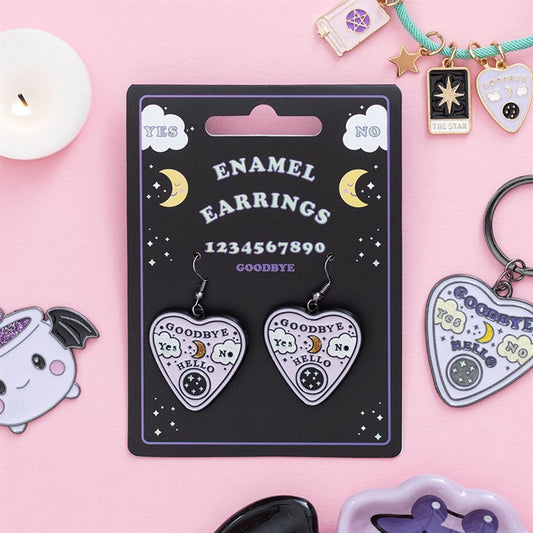 Pastel Ouija Board Planchette Earrings