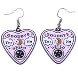Pastel Talking Board Planchette Earrings