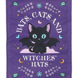 Bats, Cats and Witches Hats Fabric Wall Hanging