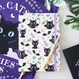 Cute and Creepy Notebook with Amethyst Pen