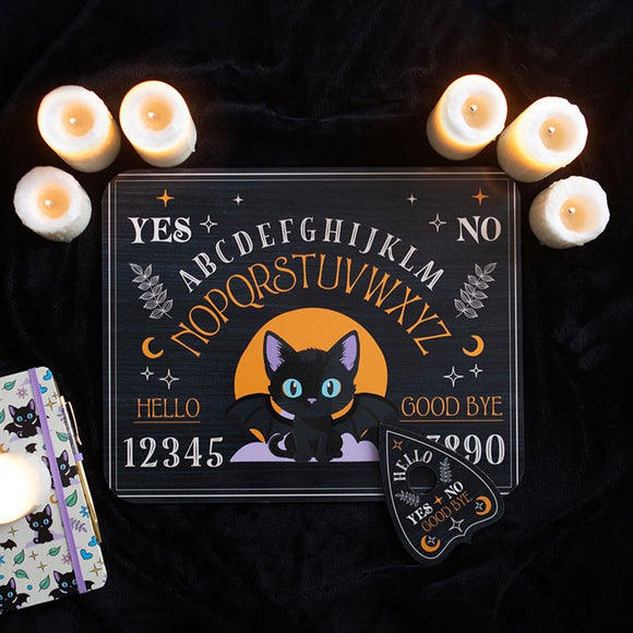 Cute and Creepy Bat Cat Ouija Board