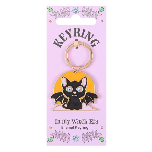 In My Witch Era Bat Cat & Moon Keyring