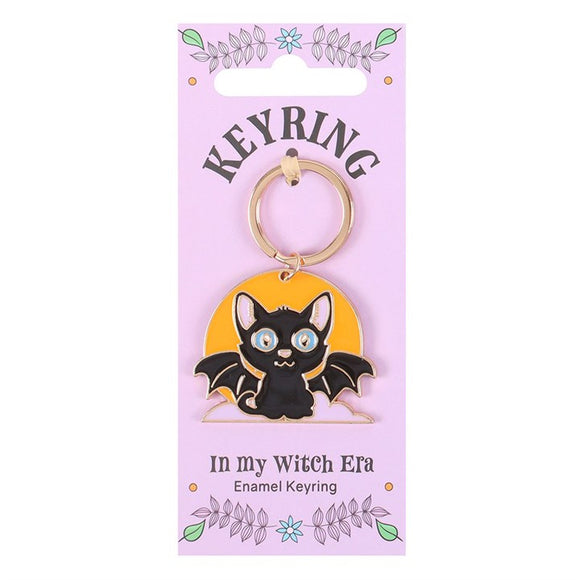 In My Witch Era Bat Cat & Moon Keyring