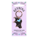 Embrace the Dark Bat Keyring
