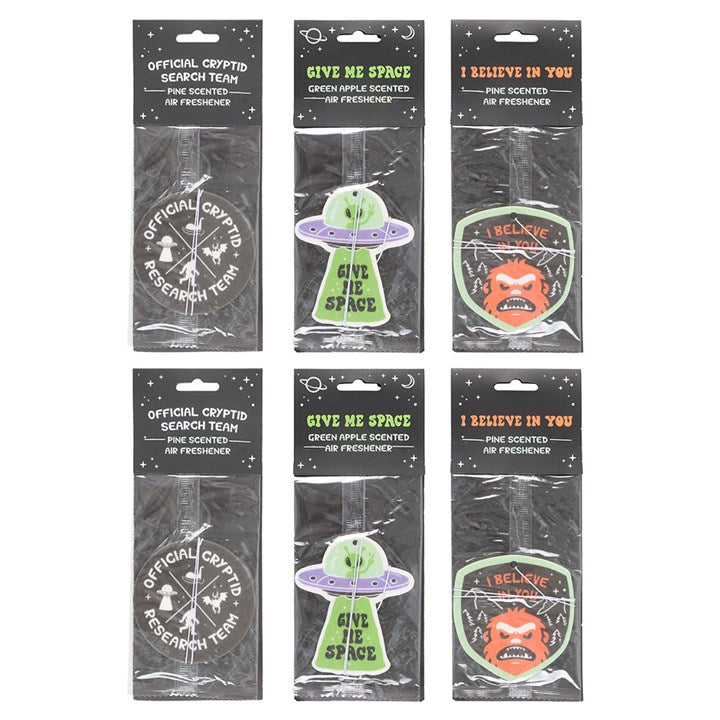 Set of 6 Camp Cryptid Air Fresheners