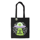 Give Me Space Alien UFO Tote Bag