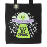 Give Me Space Alien UFO Tote Bag