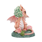 Carnation Flower Dragon Figurine