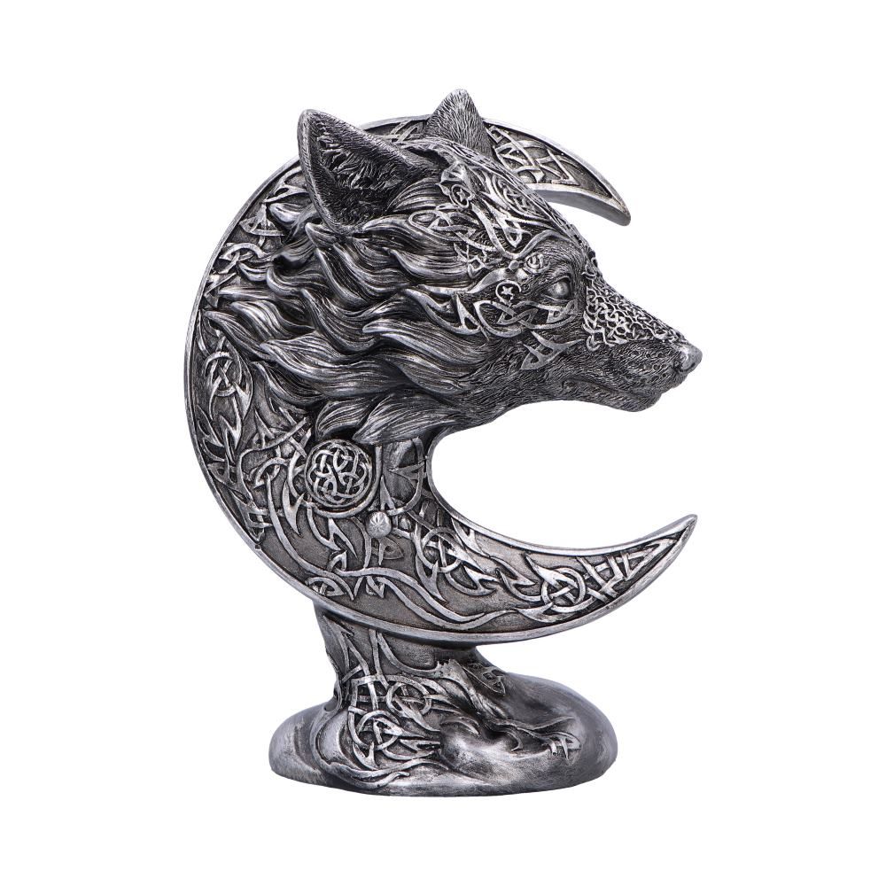Celtic Crescent Moon Wolf Ornament