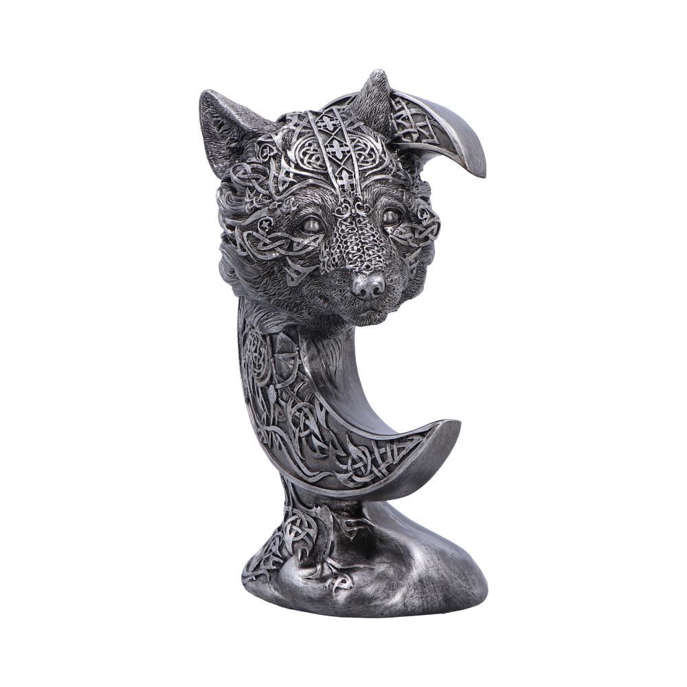 Celtic Crescent Moon Wolf Ornament