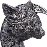 Celtic Crescent Moon Wolf Ornament
