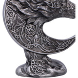 Celtic Crescent Moon Wolf Ornament