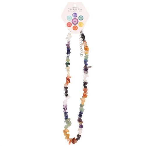 Chakra Crystal Chip Necklace