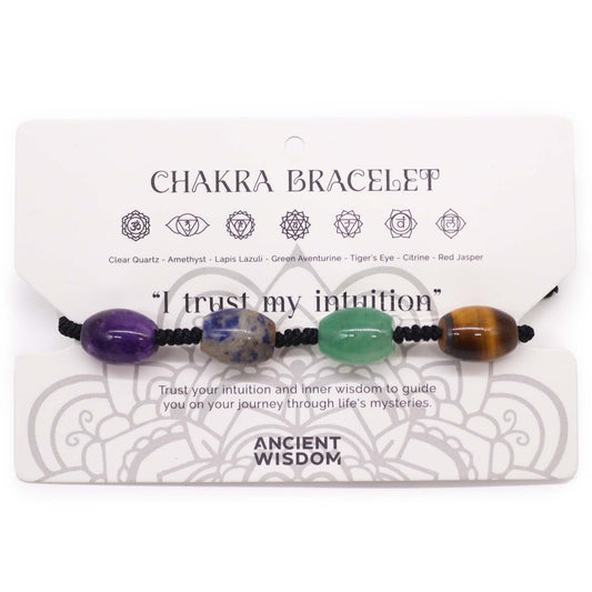 Chakra String Bracelet - Crystal Beads