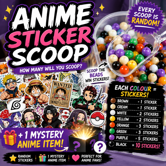 Anime Sticker Scoop – Mystery Stickers + Anime Gift