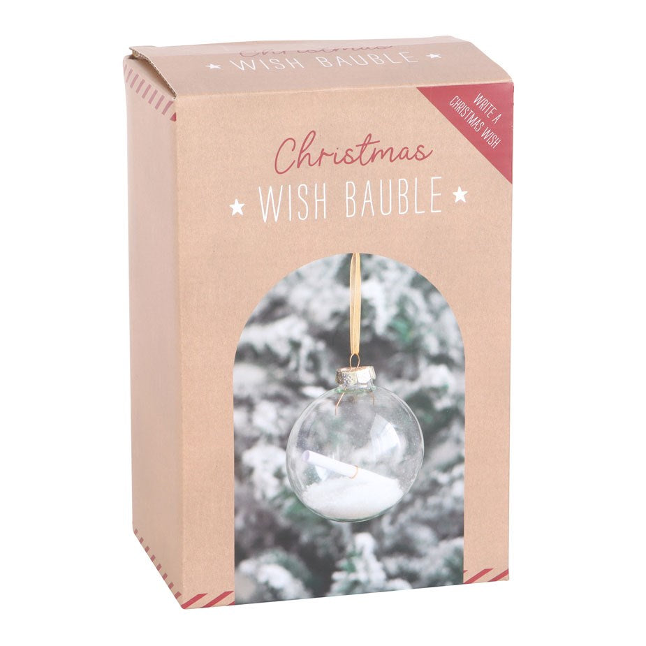 Christmas Wish Hanging Glass Bauble Kit