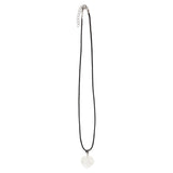 Clear Quartz Crystal Heart Necklace