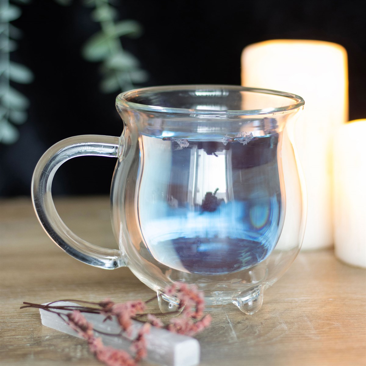 Clear Glass Cauldron Mug