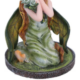 Clover Green Crystal Fairy Figurine