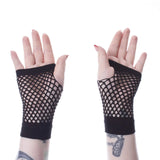 Corrine Black Mesh Gloves