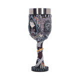 Front angled view of Victoria portrait gothic goblet