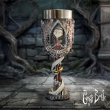 Corpse Bride Victoria Goblet displayed in a gothic setting