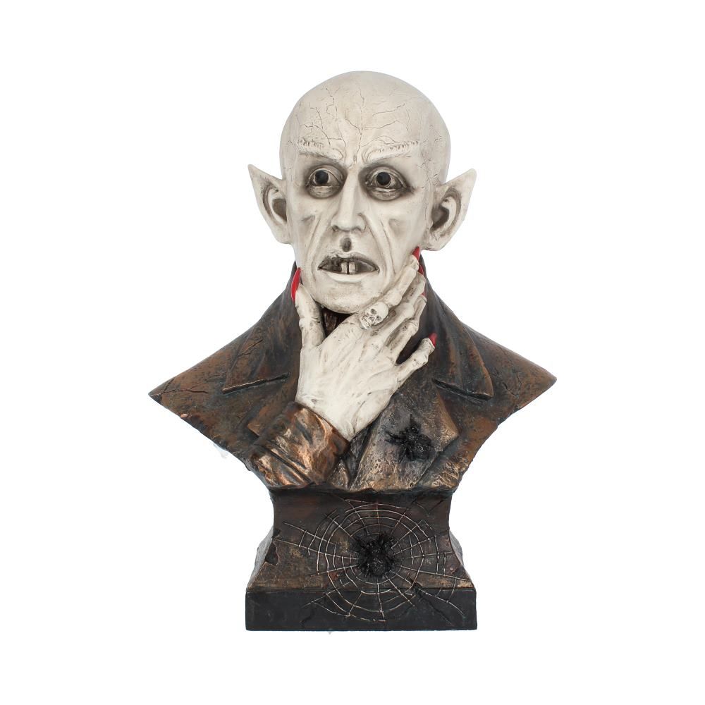 Front view of Count Dracula vampire bust