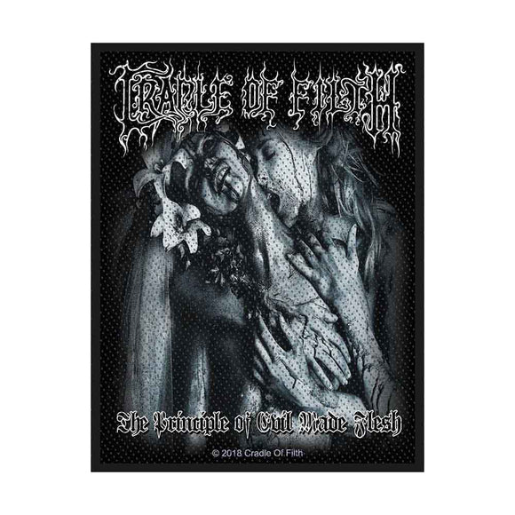 Cradle Of Filth Sew On Patch: Principle of Evil Made Flesh