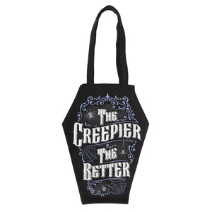 Creepy Coffin Shaped Tote Bag