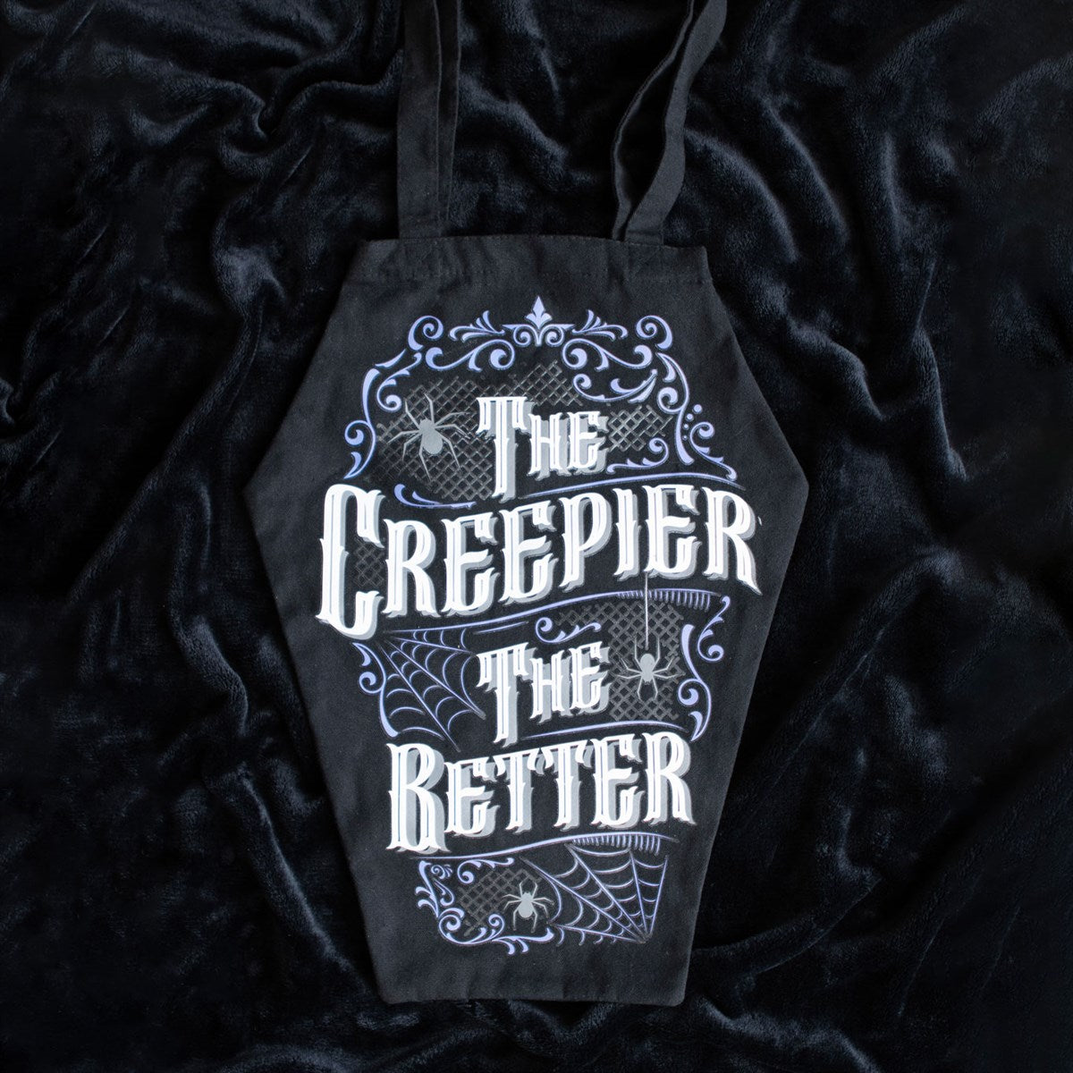 Creepy Coffin Shaped Tote Bag