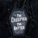 Creepy Coffin Shaped Tote Bag